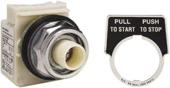Schneider Electric - 30mm Mount Hole, Extended Straight, Pushbutton Switch Only - Maintained (MA) - Exact Tool & Supply