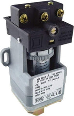 Square D - SPDT, 3 to 150 psi, Electromechanical Pressure and Level Switch - Adjustable Pressure, 120 VAC at 6 Amp, 125 VDC at 0.22 Amp, 240 VAC at 3 Amp, 250 VDC at 0.27 Amp, 1/4 Inch Connector, Screw Terminal, For Use with 9012G - Exact Tool & Supply