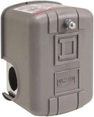 Square D - 1 and 3R NEMA Rated, 40 to 60 psi, Electromechanical Pressure and Level Switch - Adjustable Pressure, 575 VAC, L1-T1, L2-T2 Terminal, For Use with Square D Pumptrol - Exact Tool & Supply
