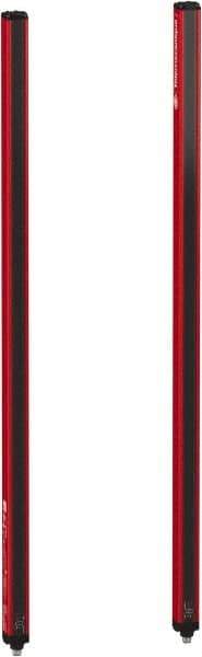 Telemecanique Sensors - 3 Beam, 31.89 Inch Height Protection, 4, 12m Max Sensing, 14 to 131°F, Body Protection 4, Safety Light Curtain - 24 VDC, 15-3/4 Inch Space Between Beams, Red, Aluminum - Exact Tool & Supply