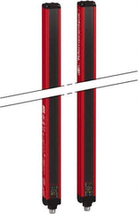 Telemecanique Sensors - 46 Beam, 35.83 Inch Height Protection, 10, 20m Max Sensing, 14 to 131°F, Hand Protection 4, Safety Light Curtain - 24 VDC, Red, Aluminum - Exact Tool & Supply
