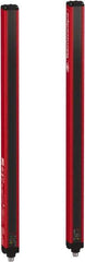 Telemecanique Sensors - 23 Beam, 18.11 Inch Height Protection, 4, 12m Max Sensing, 14 to 131°F, Hand Protection 4, Safety Light Curtain - 24 VDC, Red, Aluminum - Exact Tool & Supply