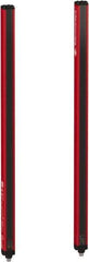 Telemecanique Sensors - 31 Beam, 24.02 Inch Height Protection, 10, 20m Max Sensing, 14 to 131°F, Hand Protection 4, Safety Light Curtain - 24 VDC, Red, Aluminum - Exact Tool & Supply