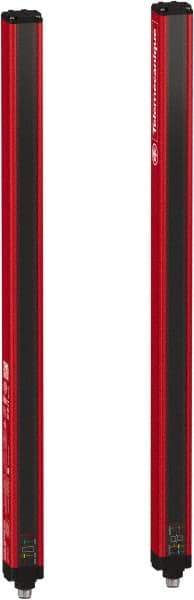 Telemecanique Sensors - 23 Beam, 18.11 Inch Height Protection, 10, 20m Max Sensing, 14 to 131°F, Hand Protection 4, Safety Light Curtain - 24 VDC, Red, Aluminum - Exact Tool & Supply
