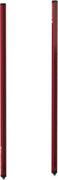 Telemecanique Sensors - 105 Beam, 41.73 Inch Height Protection, 3, 6m Max Sensing, 14 to 131°F, Finger/Hand Protection 4, Safety Light Curtain - 24 VDC, Red, Aluminum - Exact Tool & Supply