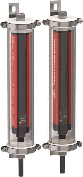 Telemecanique Sensors - 30 Beam, 12.2 Inch Height Protection, 2, 5m Max Sensing, -13 to 131°F, Finger/Hand Protection 4, Safety Light Curtain - 24 VDC, Red - Exact Tool & Supply