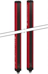 Telemecanique Sensors - 180 Beam, 71.26 Inch Height Protection, 3, 6m Max Sensing, 14 to 131°F, Finger/Hand Protection 4, Safety Light Curtain - 24 VDC, Red, Aluminum - Exact Tool & Supply