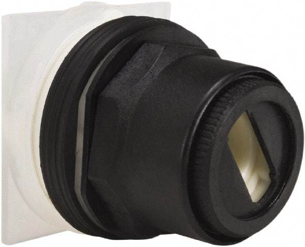 Schneider Electric - 1.18 Inch Mount Hole, 2 Position, Knob and Pushbutton Operated, Selector Switch Only - Momentary (MO), without Contact Blocks, Anticorrosive, Weatherproof, Dust and Oil Resistant - Exact Tool & Supply
