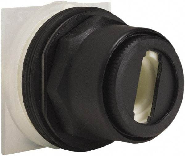 Schneider Electric - 30mm Mount Hole, 3 Position, Selector Switch Only - Momentary (MO), Nonilluminated, without Contact Blocks, Shock and Vibration Resistant - Exact Tool & Supply