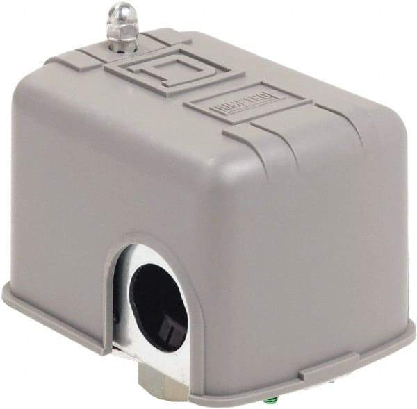 Square D - 1 and 3R NEMA Rated, 20 to 40 psi, Electromechanical Pressure and Level Switch - Adjustable Pressure, 575 VAC, L1-T1, L2-T2 Terminal, For Use with Square D Pumptrol - Exact Tool & Supply