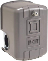 Square D - 3R NEMA Rated, DP, 8 to 20 psi, Electromechanical Pressure and Level Switch - Adjustable Pressure, 460/575 VAC, 1/4 Inch Connector, For Use with Power Circuits - Exact Tool & Supply