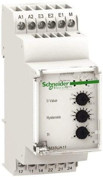 Schneider Electric - 2NO/2NC, 24-240 VAC/DC Control Relay - DIN Rail Mount - Exact Tool & Supply