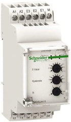 Schneider Electric - 2NO/2NC, 24-240 VAC/DC Control Relay - DIN Rail Mount - Exact Tool & Supply