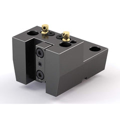 Global CNC Industries - Turret & VDI Tool Holders; Type: Mori OD Turning Block ; Clamping System: 70mm X 62mm ; Tool Axis: OD ; Through Coolant: No ; Outside Diameter (Decimal Inch): 0.7500 ; Additional Information: 4 Mounting Holes - Exact Tool & Supply