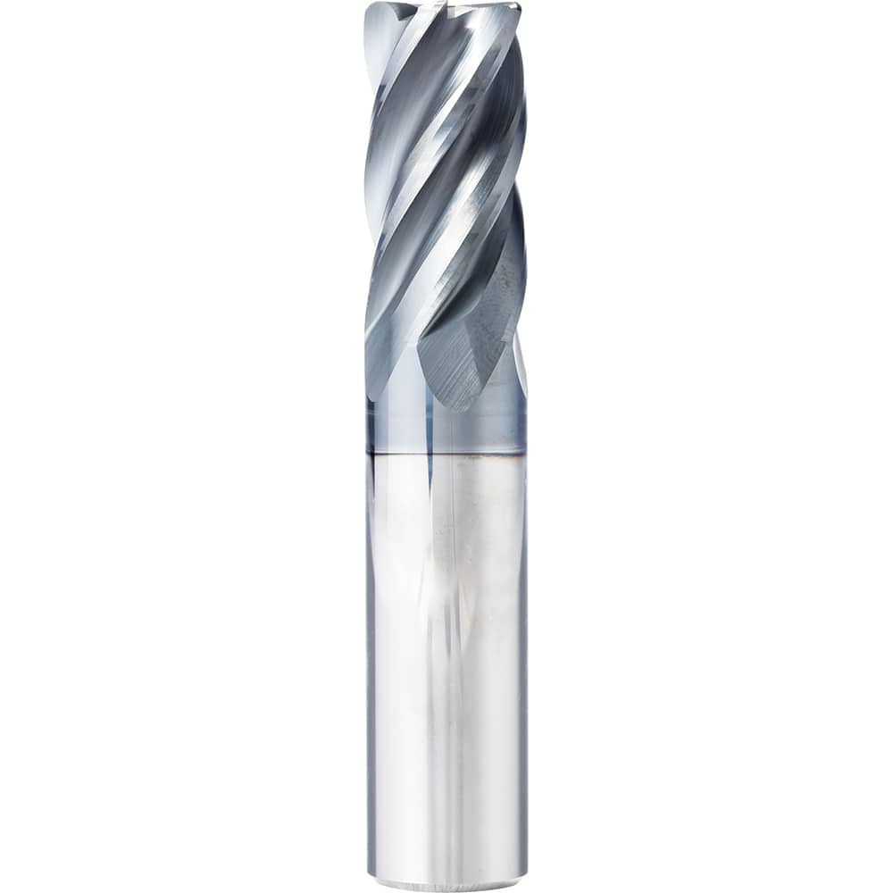 Supermill - 5/8" Diam 5 Flute Solid Carbide 0.015" Corner Radius End Mill - Exact Tool & Supply