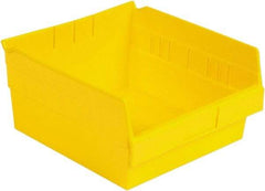 LEWISBins+ - 11-5/8" Deep, Yellow Hopper Shelf Bin - 6" High x 11-1/8" Wide x 11-5/8" Long - Exact Tool & Supply