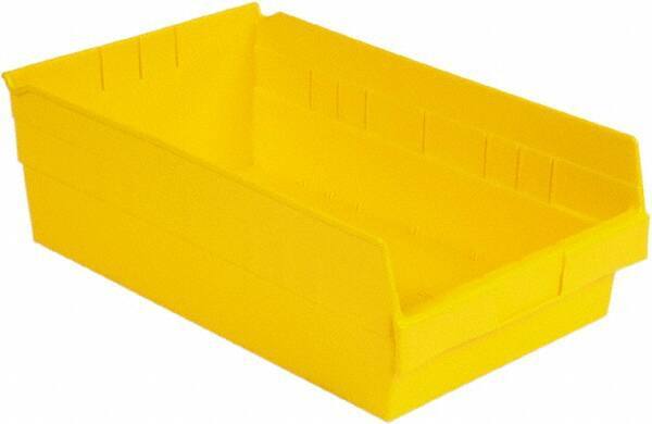 LEWISBins+ - 17-7/8" Deep, Yellow Hopper Shelf Bin - 6" High x 11-1/8" Wide x 17-7/8" Long - Exact Tool & Supply
