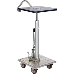 Vestil - 200 Lb Capacity Hydraulic Post Table - 31" to 49" Lift Height, 16" Platform Length x 16" Platform Width - Exact Tool & Supply