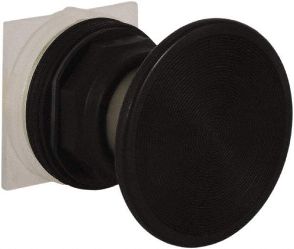 Schneider Electric - 30mm Mount Hole, Extended Straight, Pushbutton Switch Only - Black Pushbutton, Momentary (MO) - Exact Tool & Supply