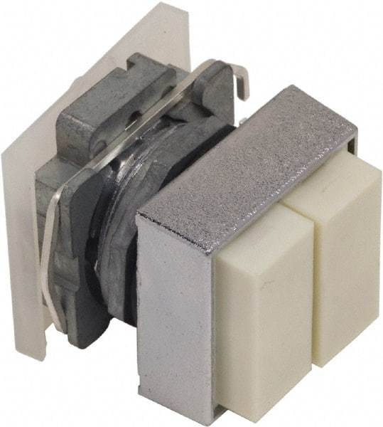 Schneider Electric - 30mm Mount Hole, Pushbutton Switch Only - Square, Nonilluminated, Momentary (MO) - Exact Tool & Supply