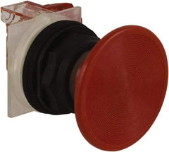 Schneider Electric - 30mm Mount Hole, Extended Straight, Pushbutton Switch with Contact Block - Red Pushbutton, Momentary (MO) - Exact Tool & Supply