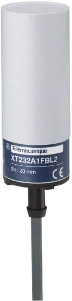 Telemecanique Sensors - 20mm Detection, Cylinder, Capacitive Proximity Sensor - IP67, 24 VAC/VDC, 80mm Long - Exact Tool & Supply