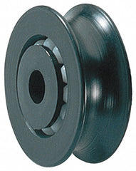 Sheave, Center Bore, Designed For Fibrous Rope, 3/8" Max. Cable Size, 2" Sheave Outside Dia.