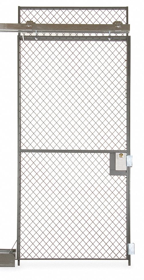 Sliding Door, Material: Woven Wire, Overall Height: 10 ft., Overall Width: 6 ft.