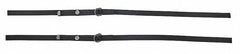 Permanent Security Straps, BlackW, 1EA