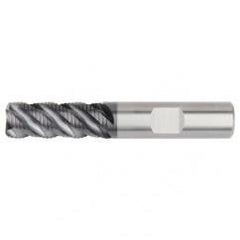 1/2x1/2x1-1/4x3 .040R 4FL Carbide Roughing End Mill-Weldon Shank-AlTiN - Exact Tool & Supply