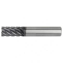 1/2x1/2x1x3 6FL Square Carbide End Mill-Round Shank-AlTiN - Exact Tool & Supply