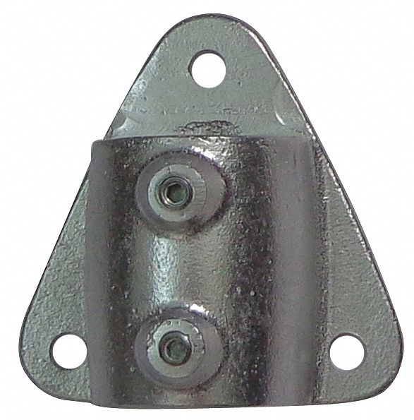 Wall-Mount Flange Aluminum Structural Fitting, Pipe Size (In): 1-1/4, 1 EA