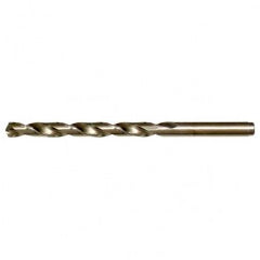 #6 RHS / RHC HSS-CO 8% (M42) 135 Degree Split Point Cobalt Heavy Duty Jobber Length Drill - Straw / Gold Oxide - Exact Tool & Supply