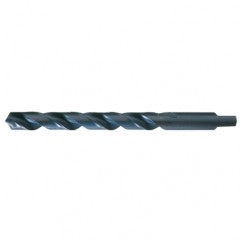 #30 RHS / RHC HSS 118 Degree Radial Point Automotive Tanged Shank Drill - Steam Oxide - Exact Tool & Supply
