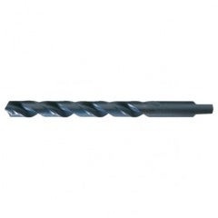 #30 RHS / RHC HSS 118 Degree Radial Point Automotive Tanged Shank Drill - Steam Oxide - Exact Tool & Supply