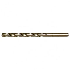 #44 RHS / RHC HSS-CO 8% (M42) 135 Degree Split Point NAS907 Type J Cobalt Heavy Duty Jobber Drill - Straw / Gold Oxide - Exact Tool & Supply