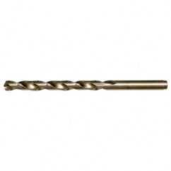 #46 RHS / RHC HSS-CO 8% (M42) 135 Degree Split Point NAS907 Type J Cobalt Heavy Duty Jobber Drill - Straw / Gold Oxide - Exact Tool & Supply