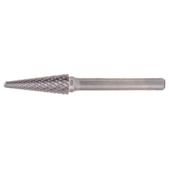SL-4 Double Cut Solid Carbide Bur-Included Angle Shape - Exact Tool & Supply