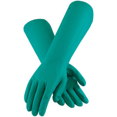‎50-N2272G/XXL Nitrile Gloves - Assurance Unsupport Nitrile - Green - 22 Mil - 18 Inch - Unlined - Sandpatch - Exact Tool & Supply