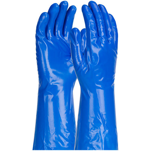 ‎50-NKH11/L Nitrile Gloves - Assurance Unsupport Nitrile/Ketone - Blue - 11 Mil - 13 In - Unlined - Exact Tool & Supply