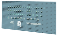 Four-Panel Steel Toolboard System - Utility Gray - Exact Tool & Supply