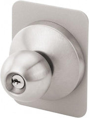 Falcon - Aluminum Finish, Steel Knob Trim - Nonhanded, For Falcon - Exact Tool & Supply