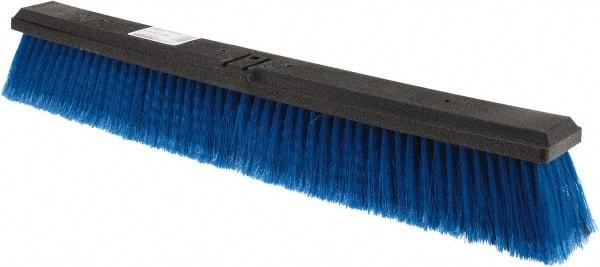 Harper Brush - 24" Medium Duty Polypropylene Push Broom - 2-7/8" Bristle Length, Plastic Block, Bolt-On Handle Connection, Handle Sold Separately - Exact Tool & Supply