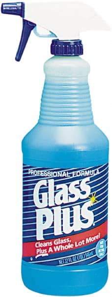 Glass Plus - 32 oz Spray Bottle Floral Glass Cleaner - Use on Glass - Exact Tool & Supply