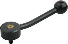 KIPP - M10, Steel Threaded Stud Adjustable Clamping Handle - 147.5mm OAL, 38mm High - Exact Tool & Supply