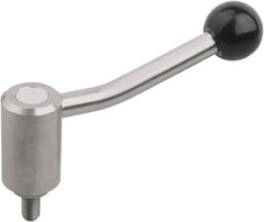KIPP - M20, Stainless Steel Threaded Stud Adjustable Clamping Handle - 149mm OAL, 89.5mm High - Exact Tool & Supply