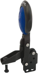 KIPP - Vertical Handle, Manual Hold Down Toggle Clamp - U-Bar, Straight Base, Nitride/Oxide Finish, Steel - Exact Tool & Supply