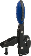 KIPP - Vertical Handle, Manual Hold Down Toggle Clamp - U-Bar, Straight Base, Nitride/Oxide Finish, Steel - Exact Tool & Supply