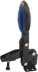 KIPP - Vertical Handle, Manual Hold Down Toggle Clamp - U-Bar, Flanged Base, Nitride/Oxide Finish, Steel - Exact Tool & Supply