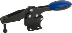 KIPP - Horizontal Handle, Manual Hold Down Toggle Clamp - U-Bar, Flanged Base, Nitride/Oxide Finish, Steel - Exact Tool & Supply